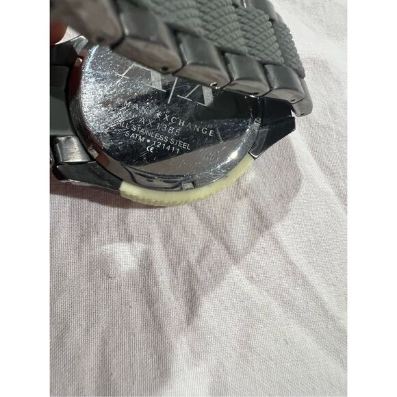 Armani Exchange AX1385 Men’s Chronograph Watch Black Dial Sport A|X Stainless - Picture 10 of 10